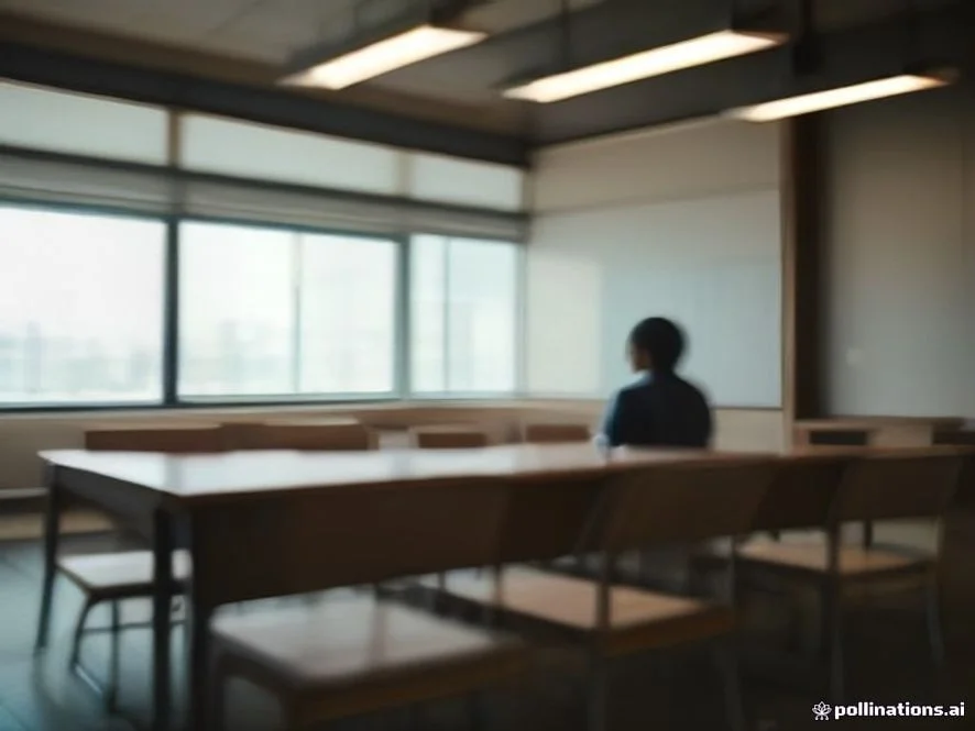 A image of young professional Japanese job applicants attending an engaging career seminar inside a modern glass confer