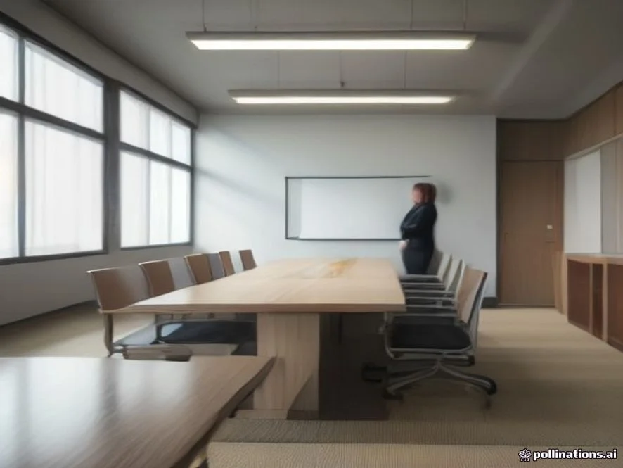 A realistic photo of a polite job interview taking place in a bright, modern corporate meeting room in Japan, featuring